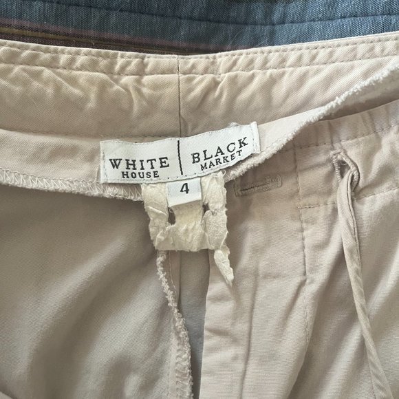 Women's White House Black Market Capris Size 4 White - Picture 3 of 3